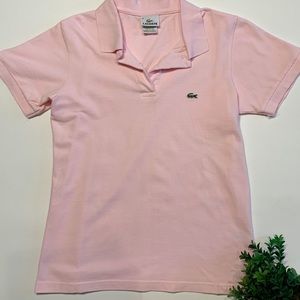 Light pink Lacoste golf shirt